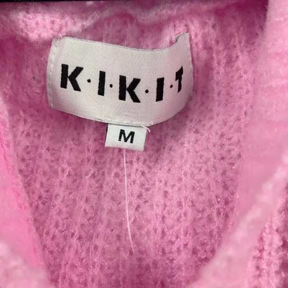 Kikit Women's Knit V-Neck Long Sleeve Hoodie Size M NWT - Picture 5 of 9